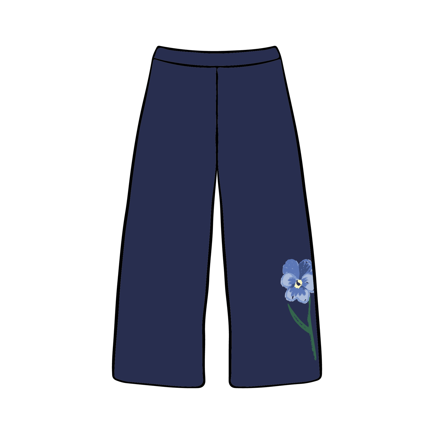 University of Wisconsin-Madison x Delta Delta Delta 'New Member' Wide-leg Sweatpants