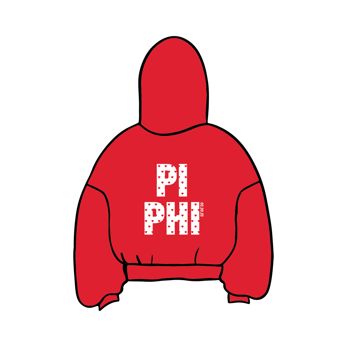 University of Wisconsin-Madison x Pi Beta Phi Spring 'Valentines Date Party' Hoodie