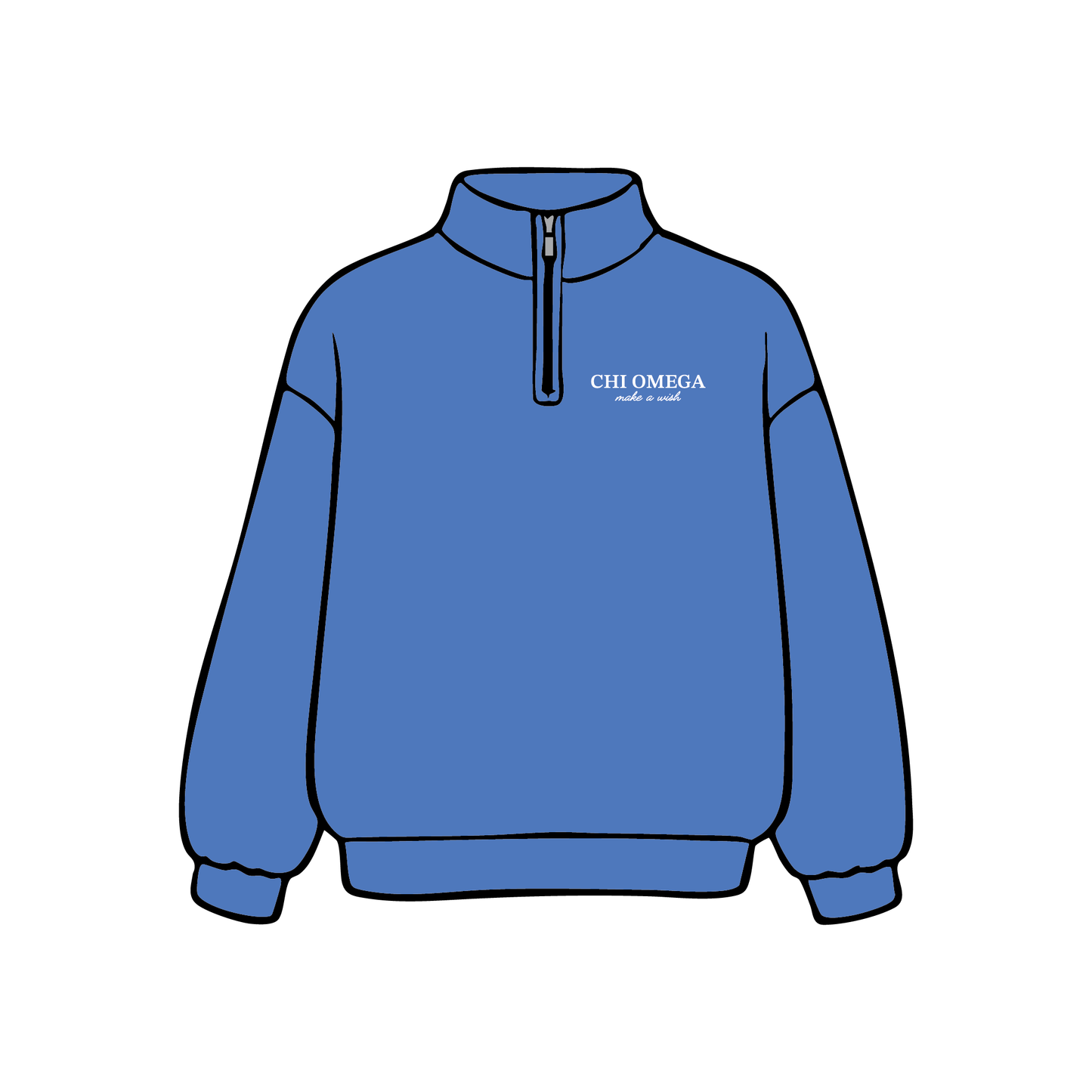 University of Arizona x Chi Omega Philanthropy 'Make A Wish Week' Quarter Zip