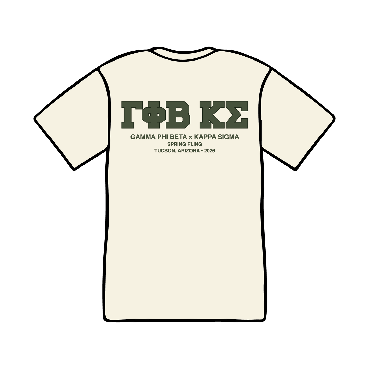 University of Arizona x Gamma Phi Beta 'Spring Fling' T-Shirt