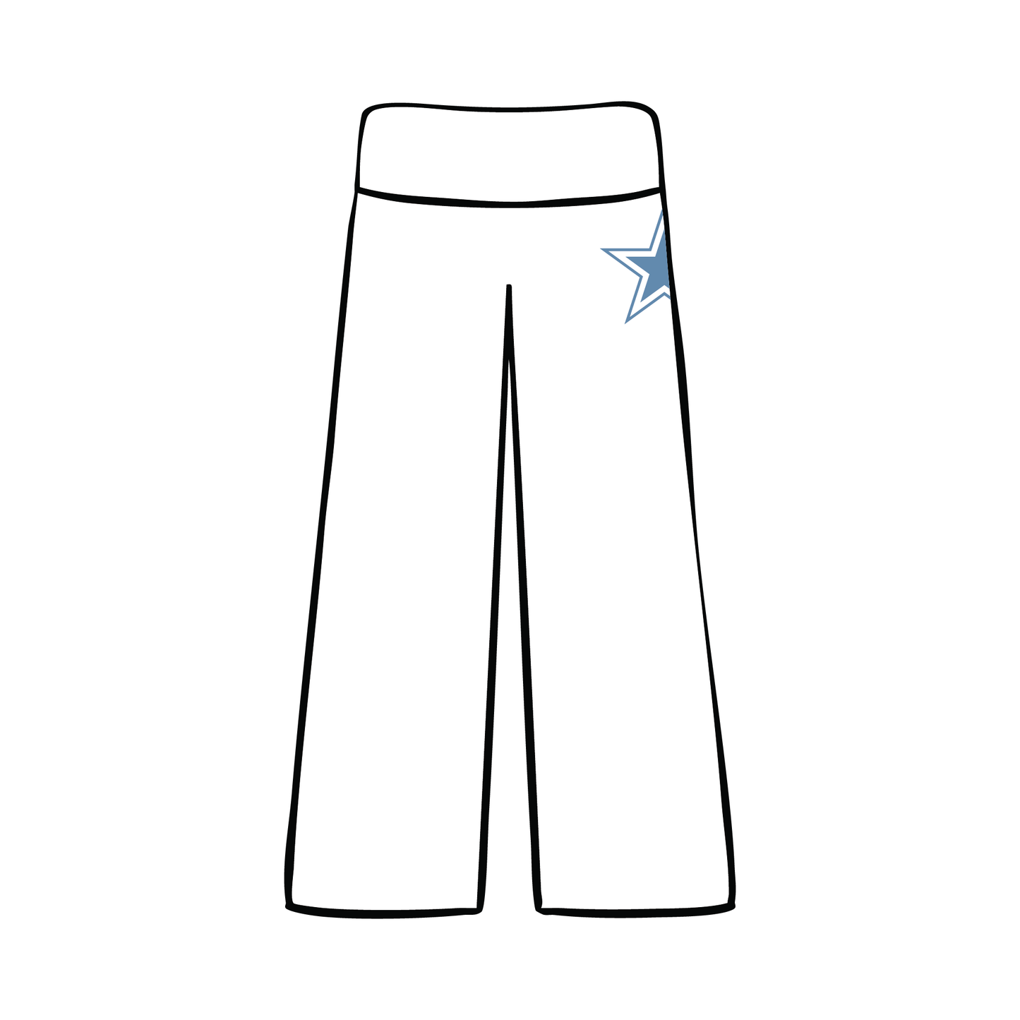 University of Central Florida x Alpha Xi Delta Mock 'recruitment set' Foldover Pants