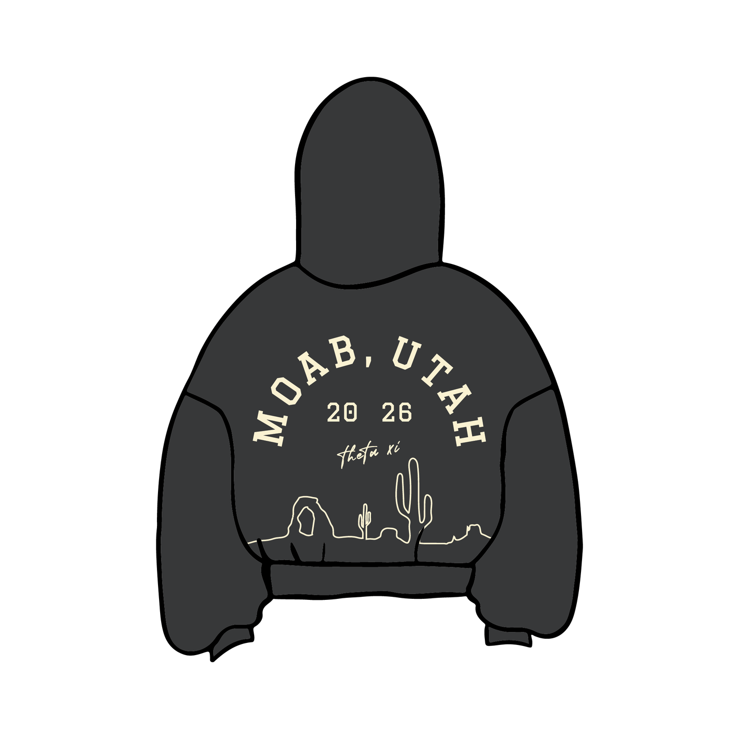 University of Colorado Boulder x Theta Xi 'Moab Brotherhood Trip' Hoodie