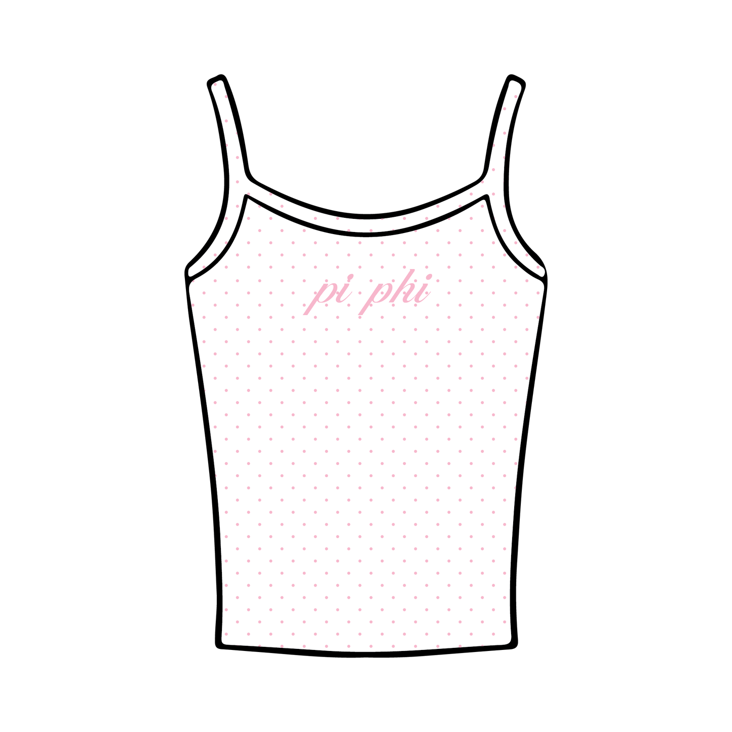 University of Illinois Urbana-Champaign x Pi Beta Phi 'Initiation' Spaghetti Tank Top
