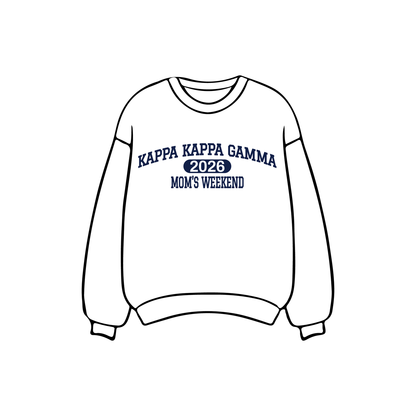 University of Missouri x Kappa Kappa Gamma 'Mom's Weekend' White Crewneck