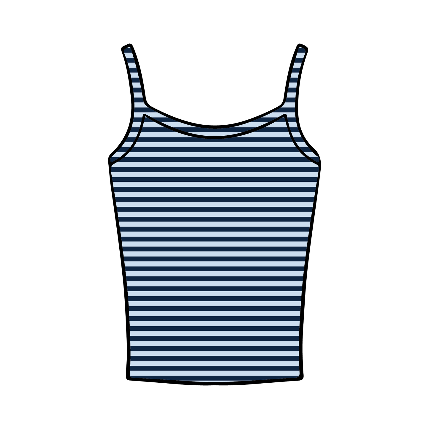 University of North Carolina Wilmington x Chi Omega 'Merch drop' Spaghetti Tank