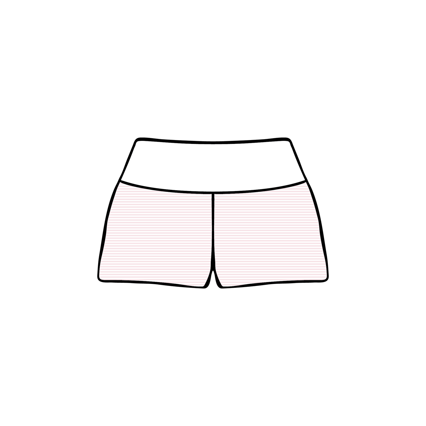 University of Rhode Island x Alpha Xi Delta 'Spring Sets' Foldover Shorts
