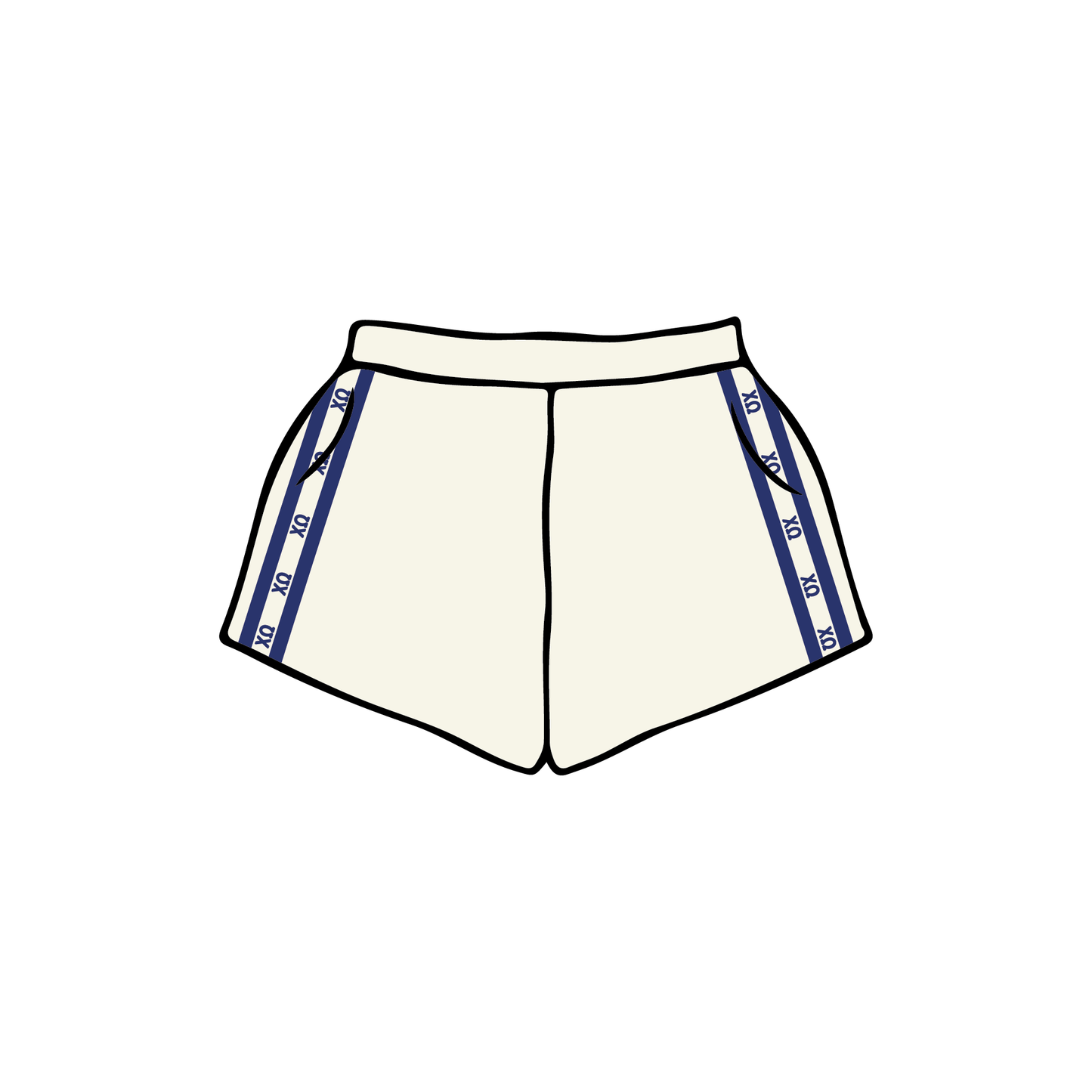University of Virginia x Chi Omega 'Fall Merch Pack' Sweatshorts