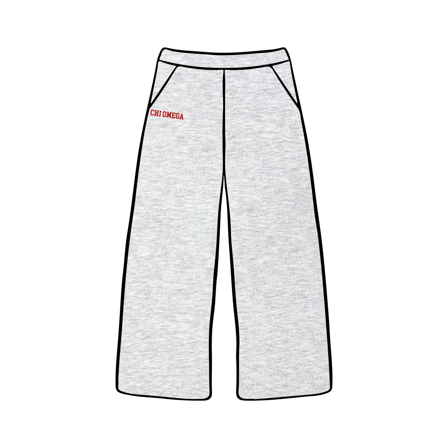 University of Wisconsin-Madison x Chi Omega 'New Fall PC' Wide-leg Sweatpants