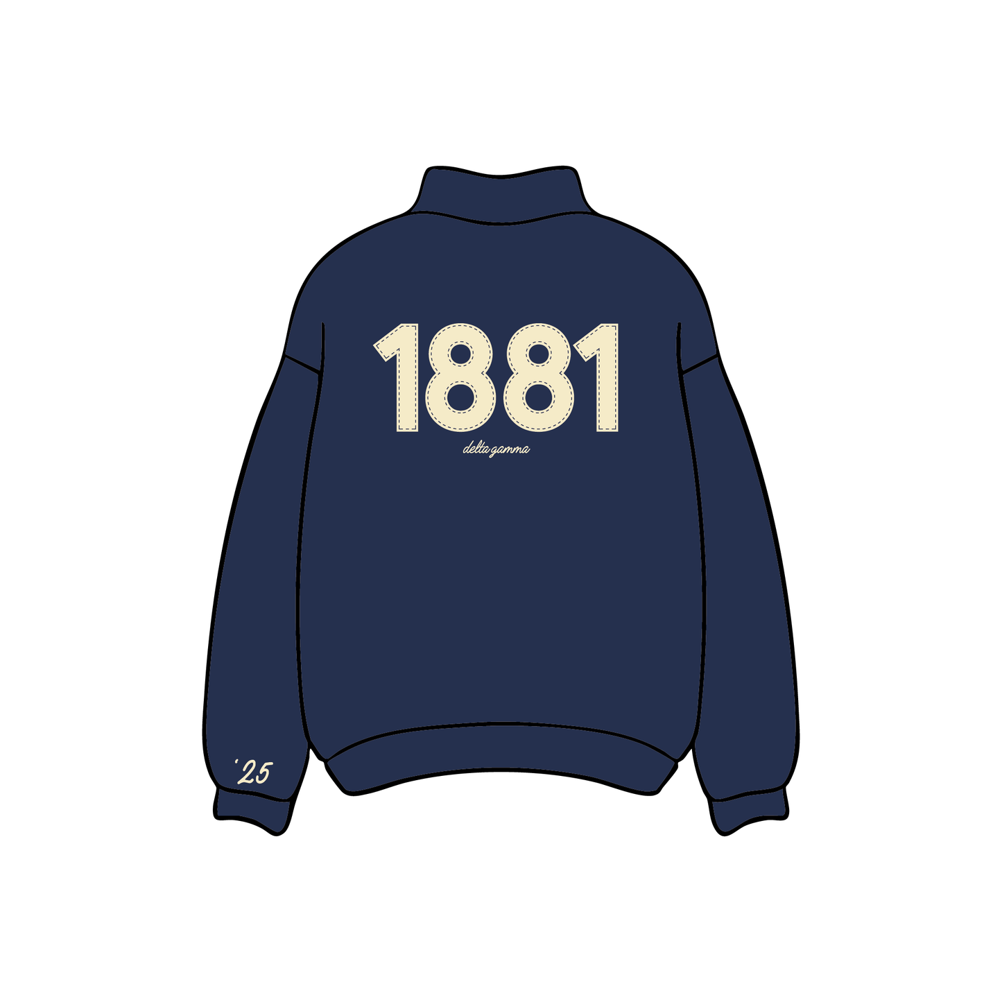 University of Wisconsin-Madison x Delta Gamma 'Senior Merch' Mockneck