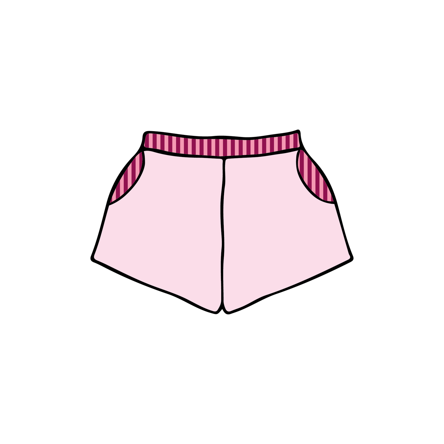 University of Wisconsin-Madison x Pi Beta Phi 'Live-ins Merch' Sweatshorts