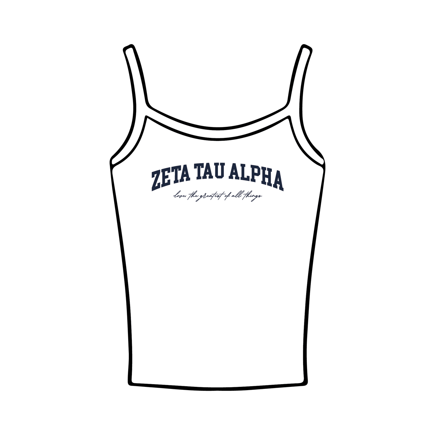 Vanderbilt University x Zeta Tau Alpha 'Panhellenic Preview Day' Spaghetti Tank Top