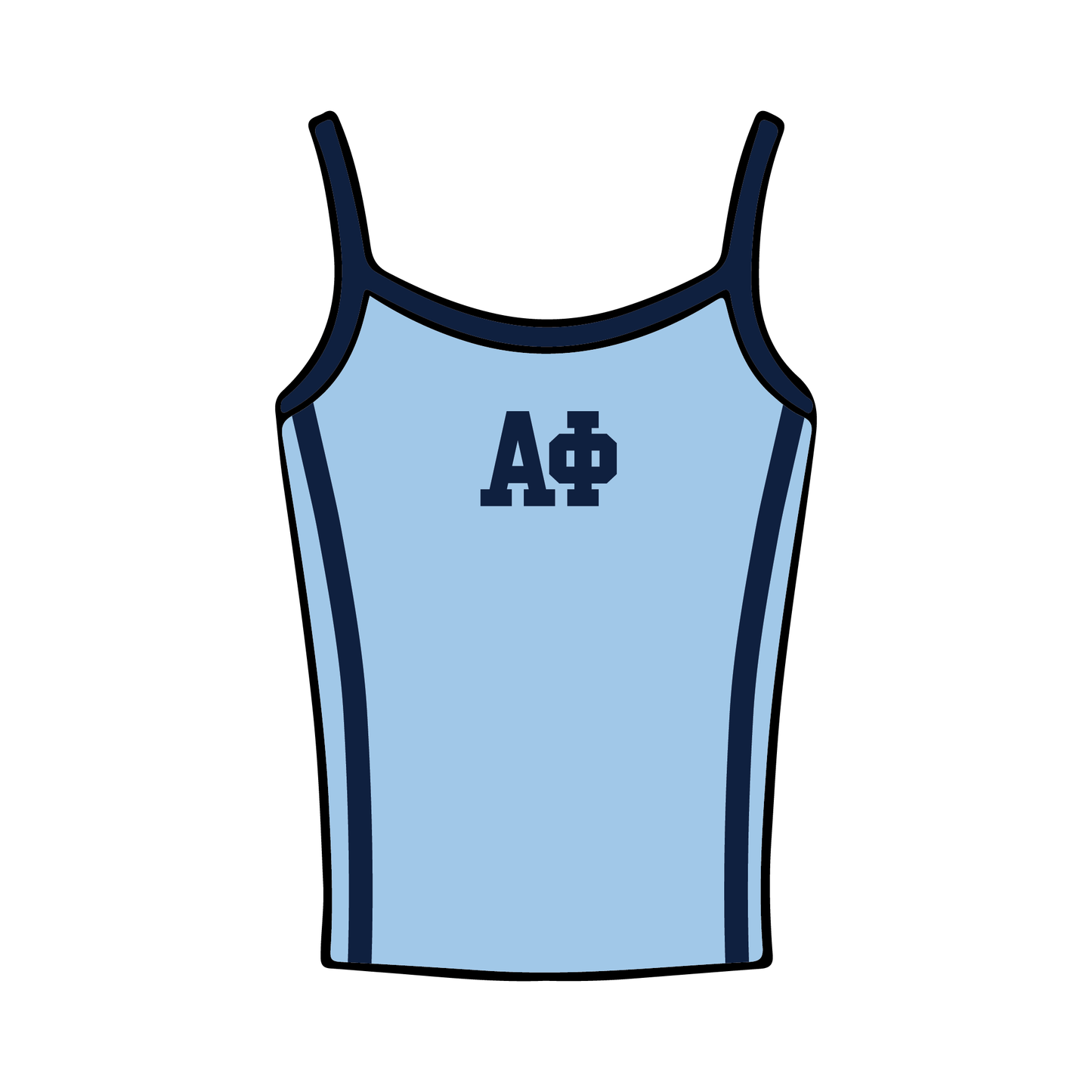 Virginia Polytechnic Institute and State University x Alpha Phi 'Fall Philanthropy' Spaghetti Tank Top