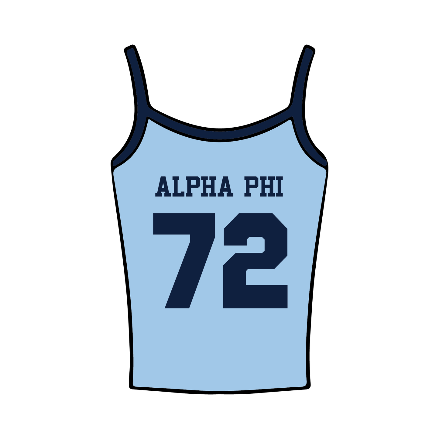 Virginia Polytechnic Institute and State University x Alpha Phi 'Fall Philanthropy' Spaghetti Tank Top
