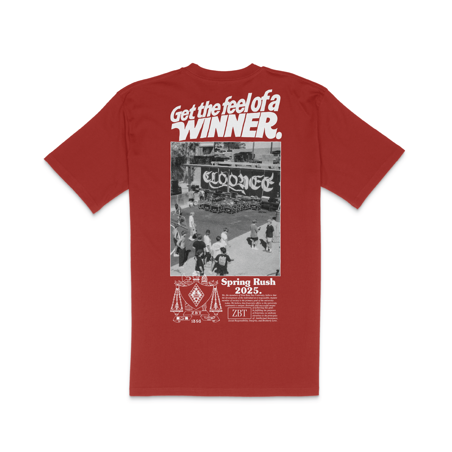 University of Arizona x Zeta Beta Tau 'Spring Rush 2025 Red' Tee