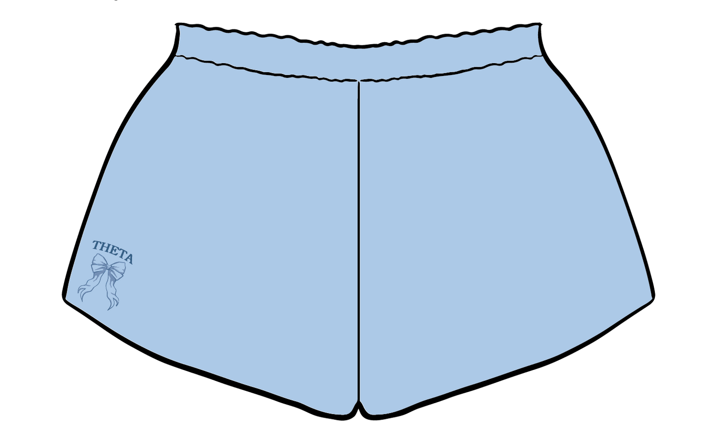 Kappa Alpha Theta 'Bow' Sweatshorts