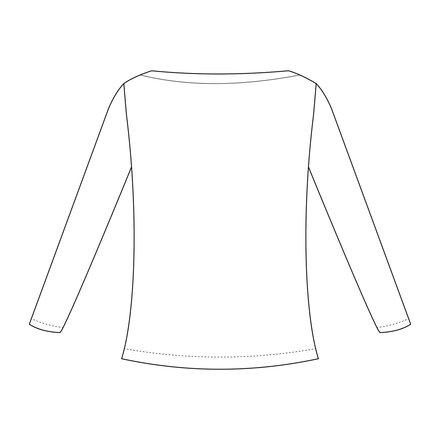 Audrey Boat Neck Long Sleeve