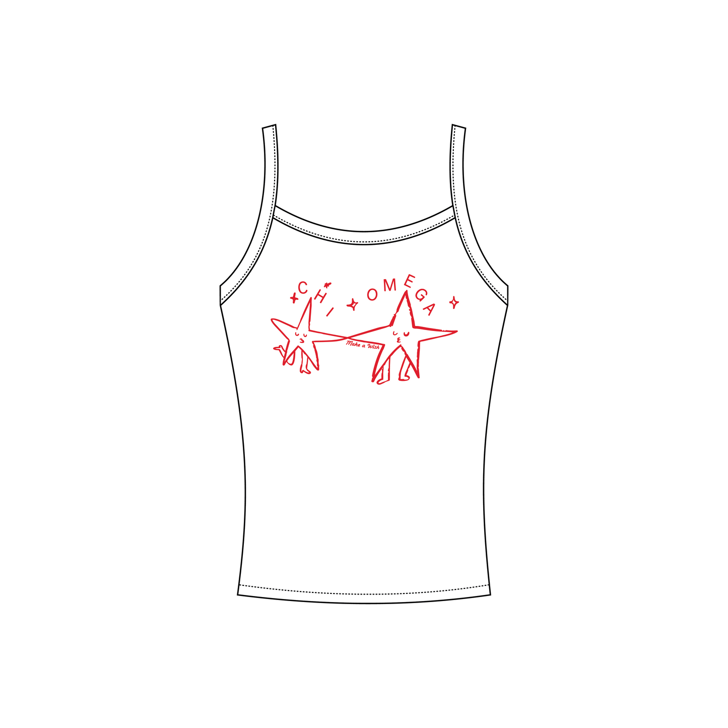 UCLA x Chi Omega 'Spring Merch' Evie Tank Top
