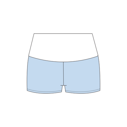 UCLA x Chi Omega 'spring general drop' Haven Foldover Shorts