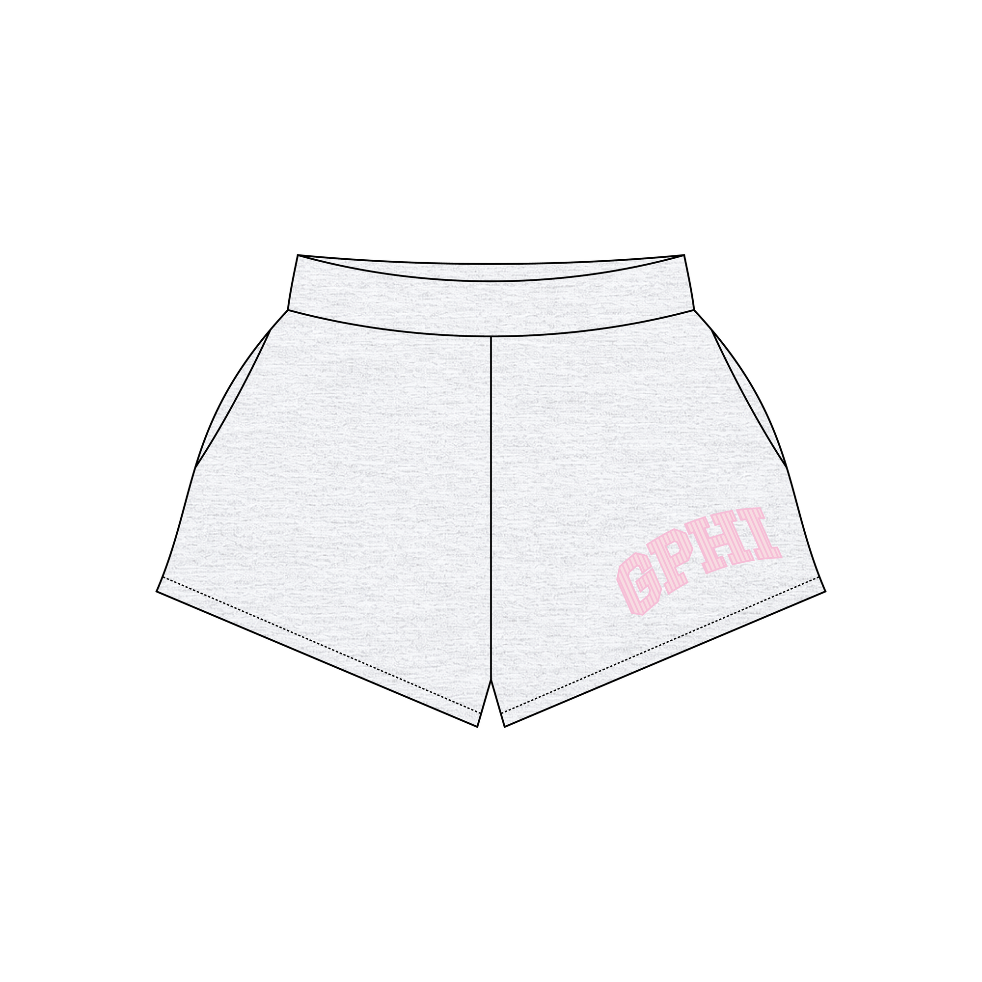 Purdue University (West Lafayette) x Gamma Phi Beta 'PR Week' Ferbie Sweatshorts