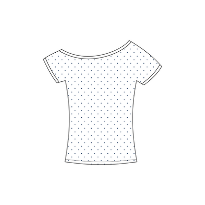 Butler University x Delta Gamma 'Recruitment' Blaine Off-the-Shoulder Baby Tee