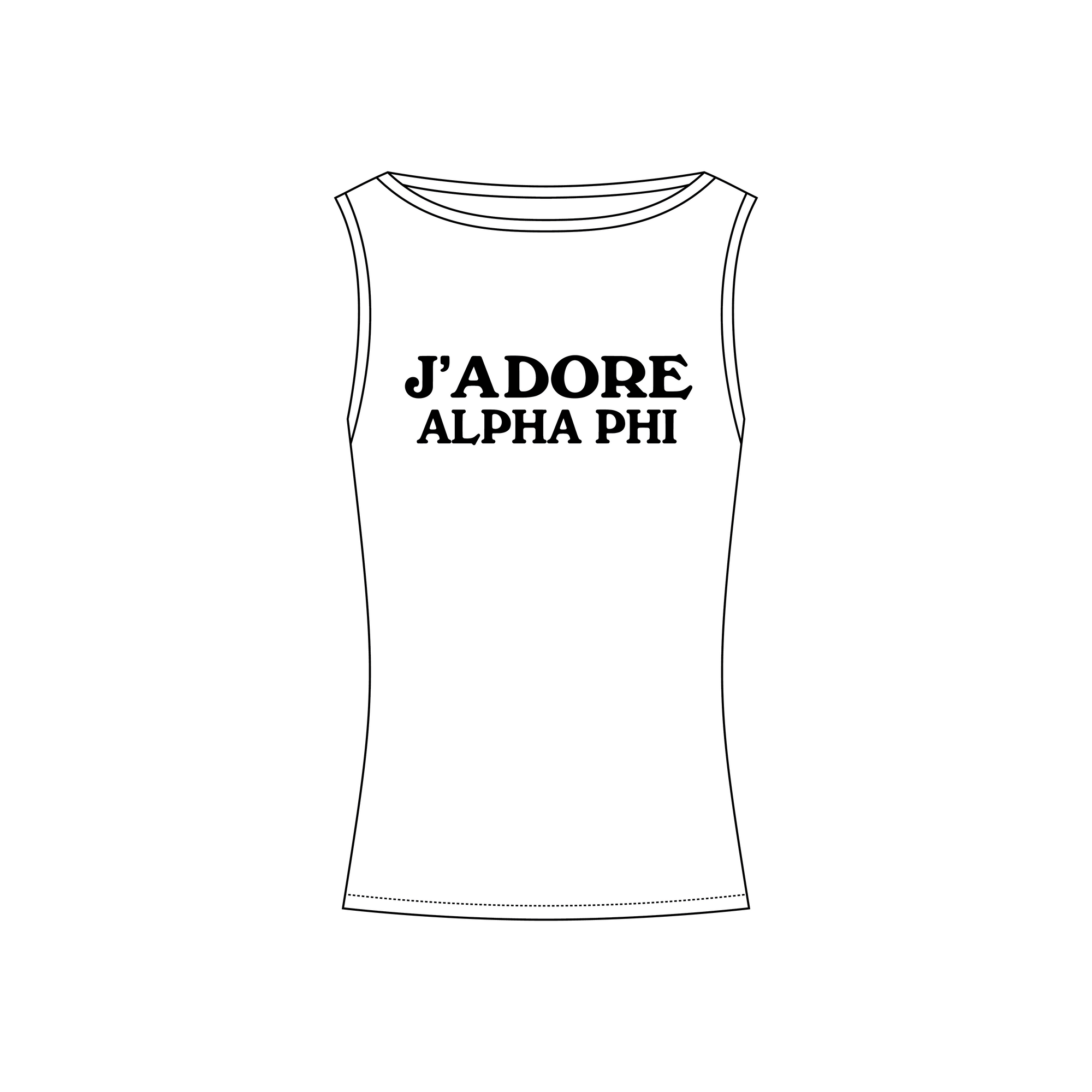 Southern Utah University x Alpha Phi 'Fall Recruitment' Chloe Boatneck Tank Top