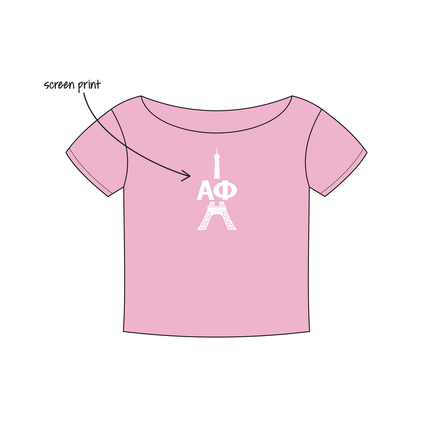 Southern Utah University x Alpha Phi 'Fall Recruitment' Brynn Cut Off Tee