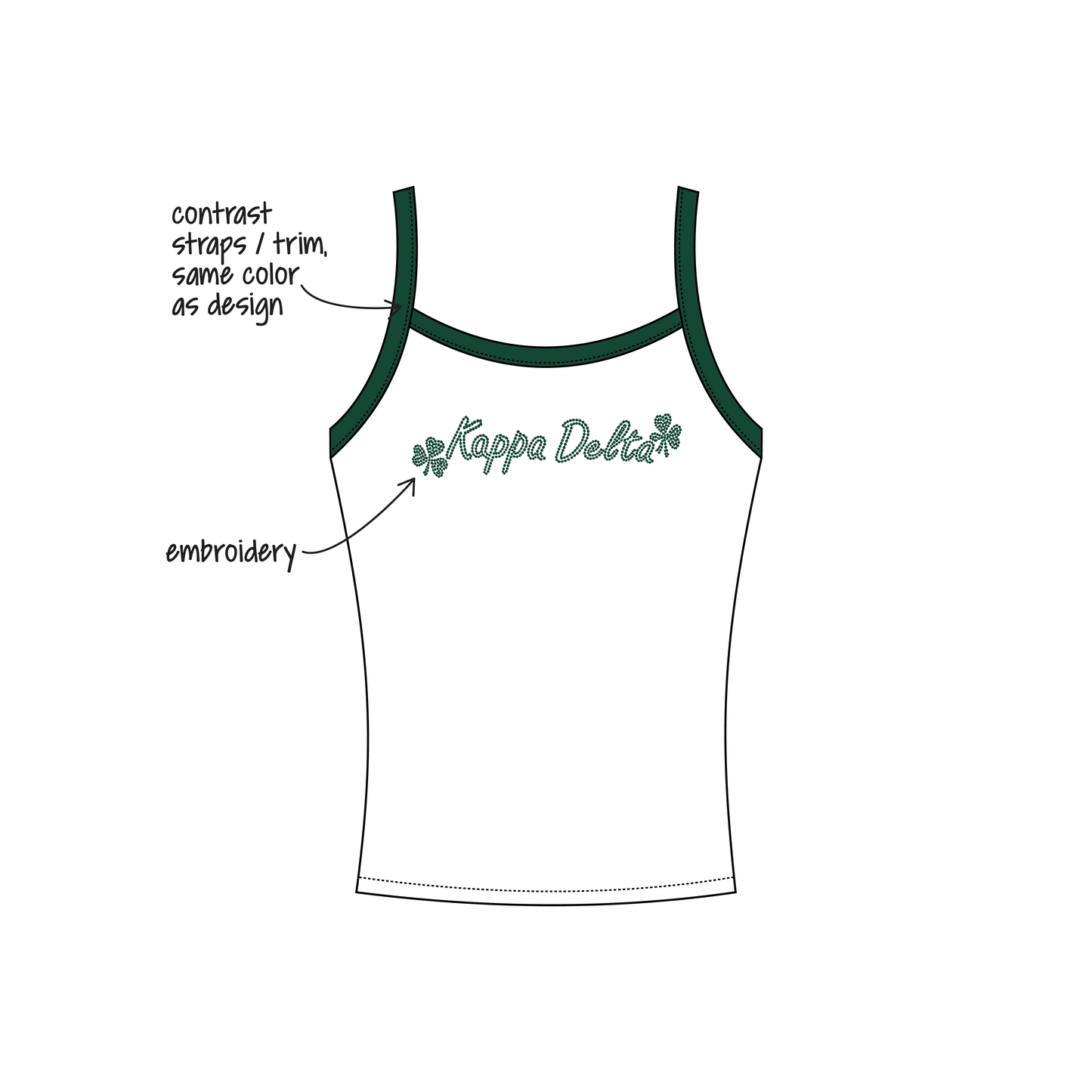 University of Cincinnati x Kappa Delta 'Bid Day' Evie Tank Top