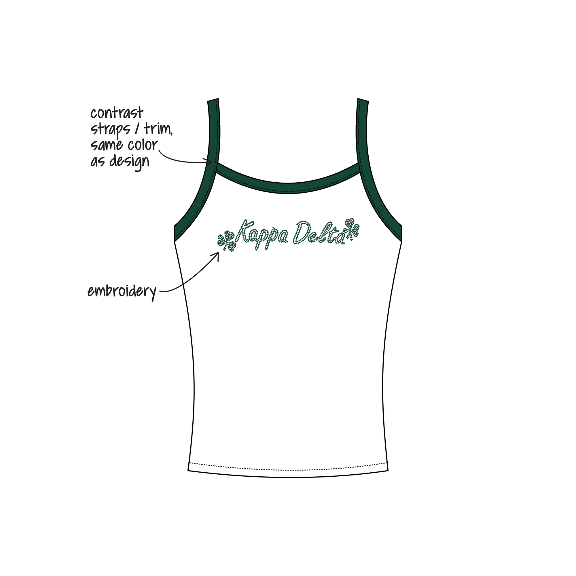 University of Cincinnati x Kappa Delta 'Bid Day' Evie Tank Top