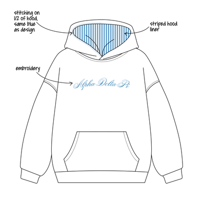 University of Delaware x Alpha Delta Pi 'First Day of Class' Signature Hoodie