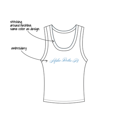 University of Delaware x Alpha Delta Pi 'First Day of Class' Nova Tank Top