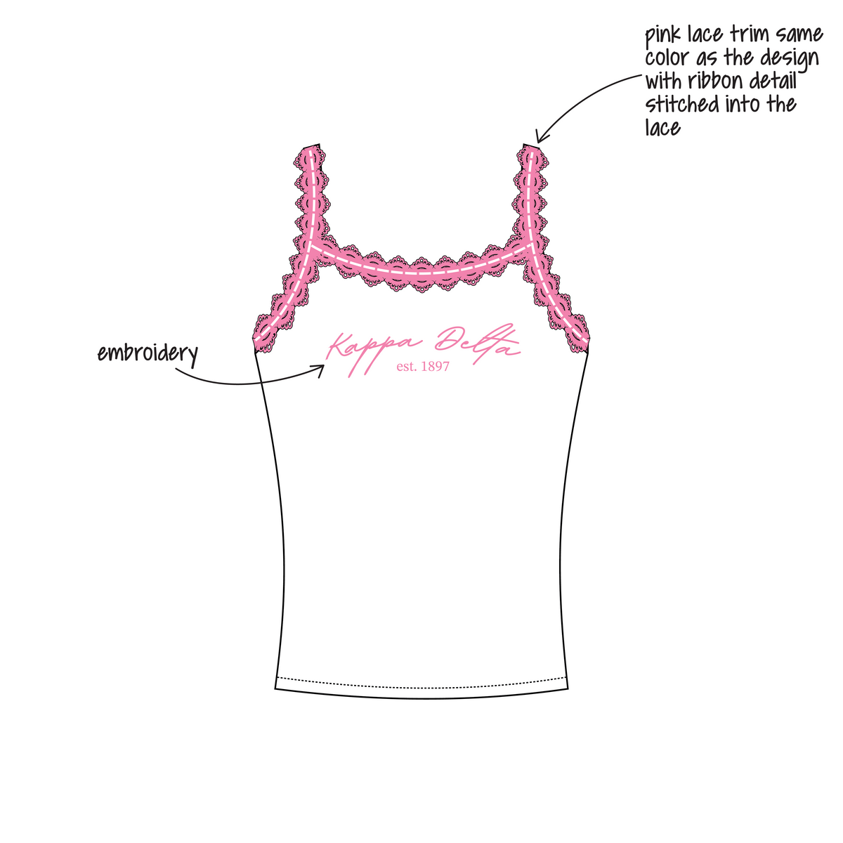 Texas Tech University x Kappa Delta 'Work Week 2026' Evie Tank Top