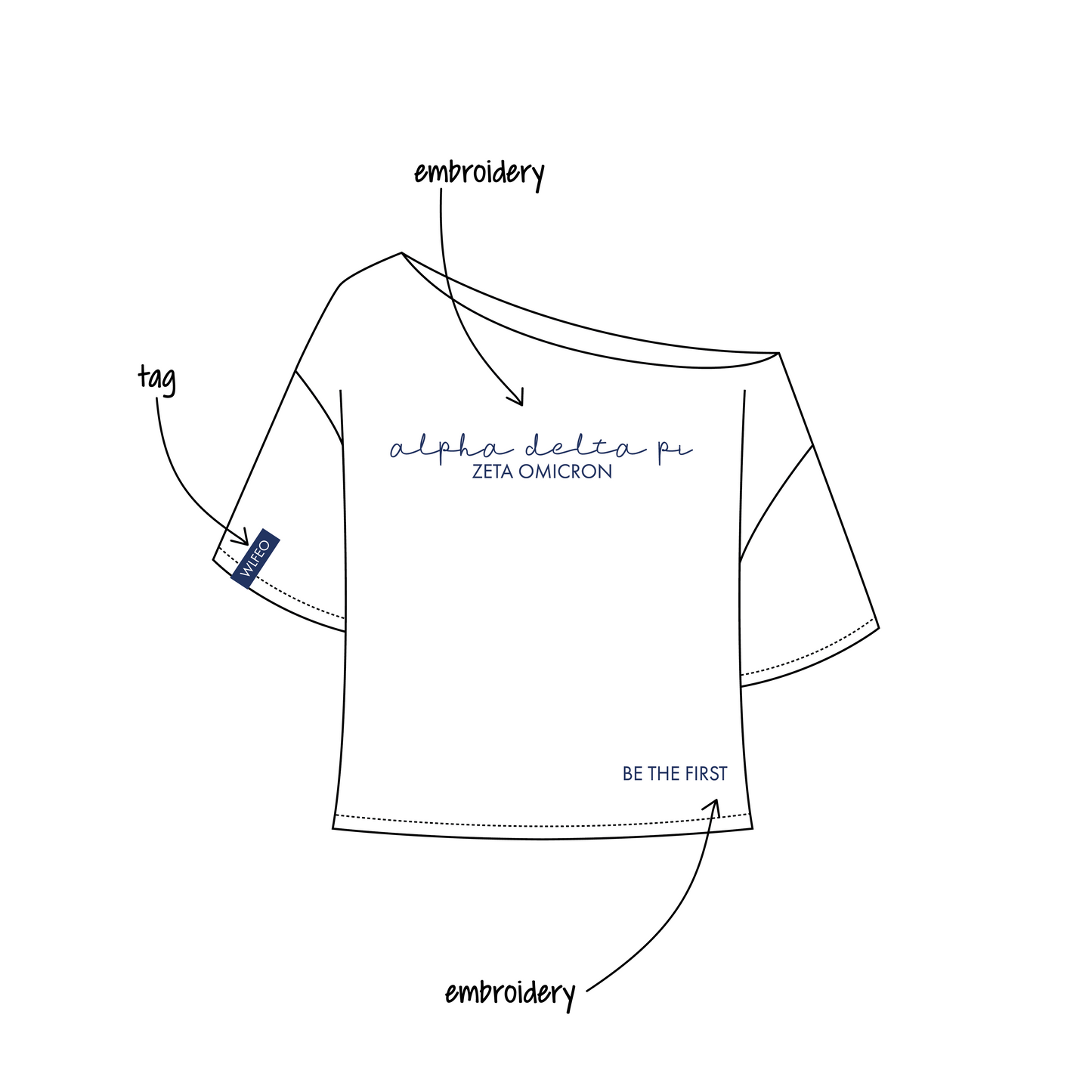 Georgia Institute of Technology x Alpha Delta Pi 'Work Week' Ella Cut Off Tee