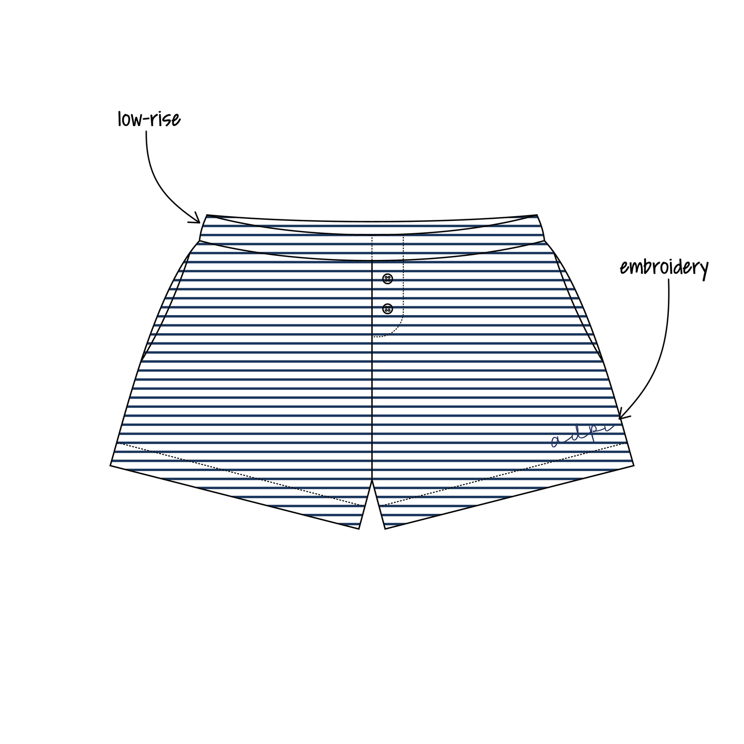 Georgia Institute of Technology x Alpha Delta Pi 'Work Week' Kelly Cotton Boxing Shorts