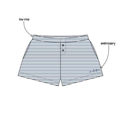 Georgia Institute of Technology x Alpha Delta Pi 'Work Week' Kelly Cotton Boxing Shorts