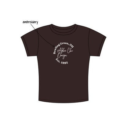 Bowling Green State University x Alpha Chi Omega 'Philanthropy round shirts' Charlie Baby Tee