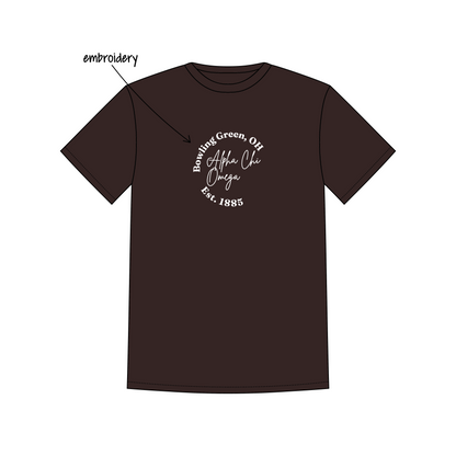 Bowling Green State University x Alpha Chi Omega 'Philanthropy round shirts' Leo T-Shirt