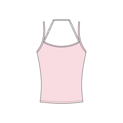 San Diego State University x Gamma Phi Beta 'Recruitment Polish Week sets!' Sara Double Layer Tank Top