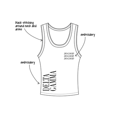 University of Oregon x Delta Gamma 'PR' Nova Tank Top