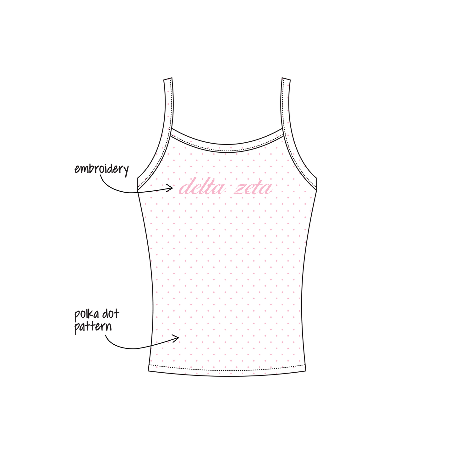 University of Florida x Delta Zeta 'Spirit Week' Evie Tank Top
