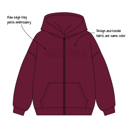 Oregon State University x Sigma Kappa 'back to school merch' Signature Zip-Up Hoodie