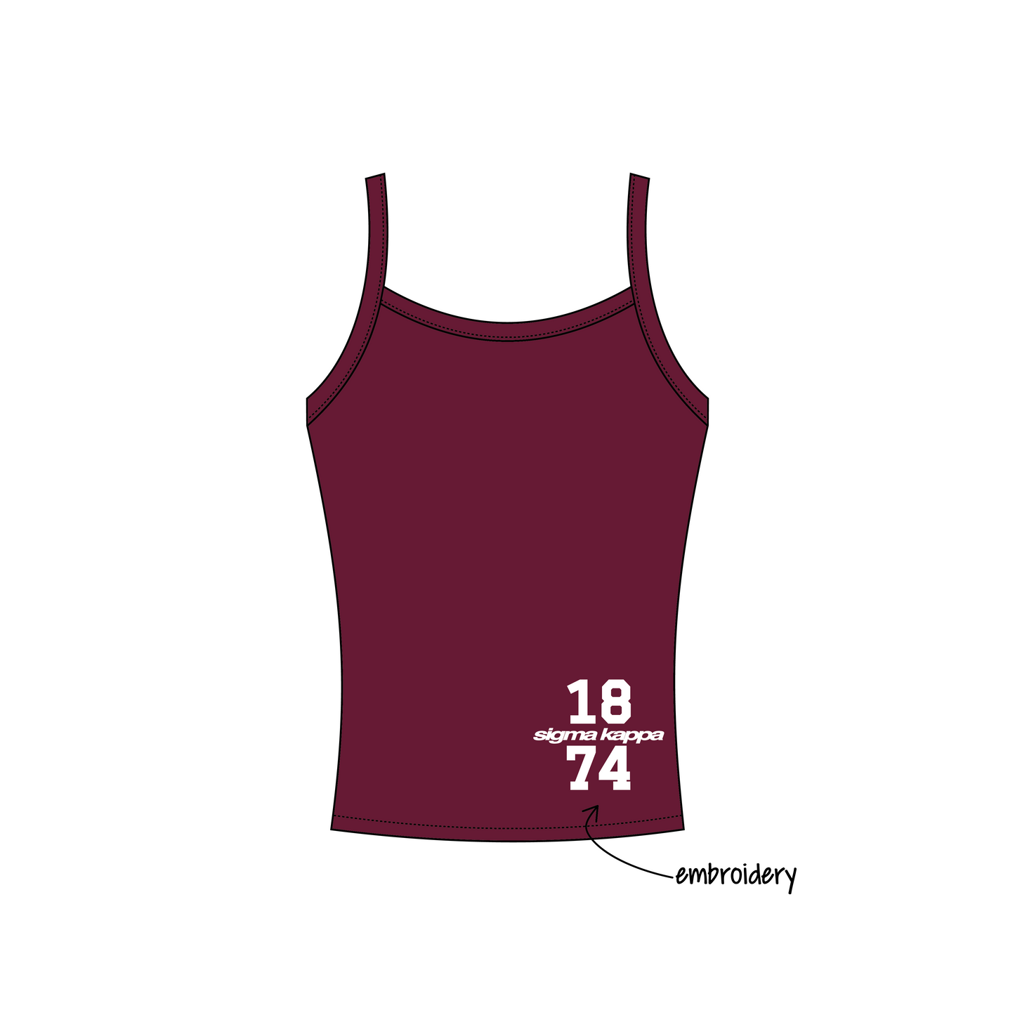 Oregon State University x Sigma Kappa 'back to school merch' Evie Tank Top