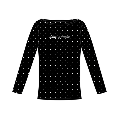 University of Oregon x Delta Gamma 'PR' Audrey Boat Neck Long Sleeve