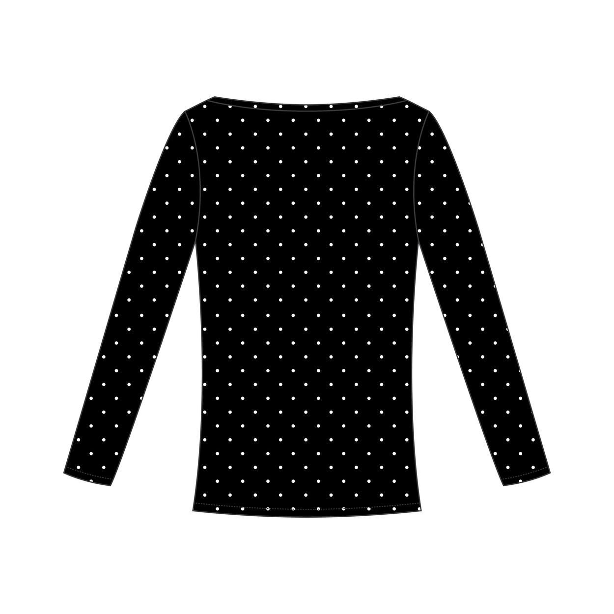 University of Oregon x Delta Gamma 'PR' Audrey Boat Neck Long Sleeve