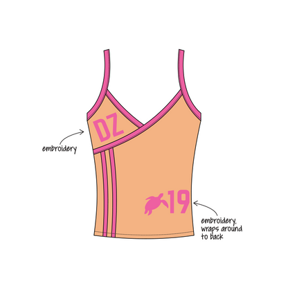 California State University, Fullerton x Delta Zeta 'PR' Addie Tank Top