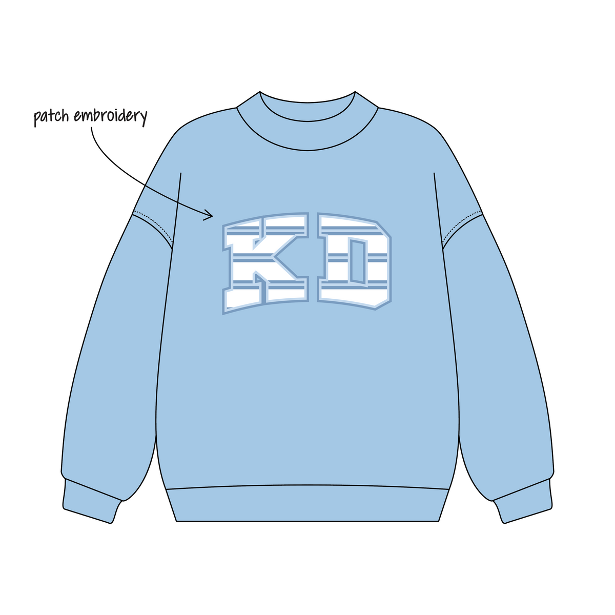 University of Michigan Ann Arbor x Kappa Delta 'General Merch Drop' Signature Mockneck
