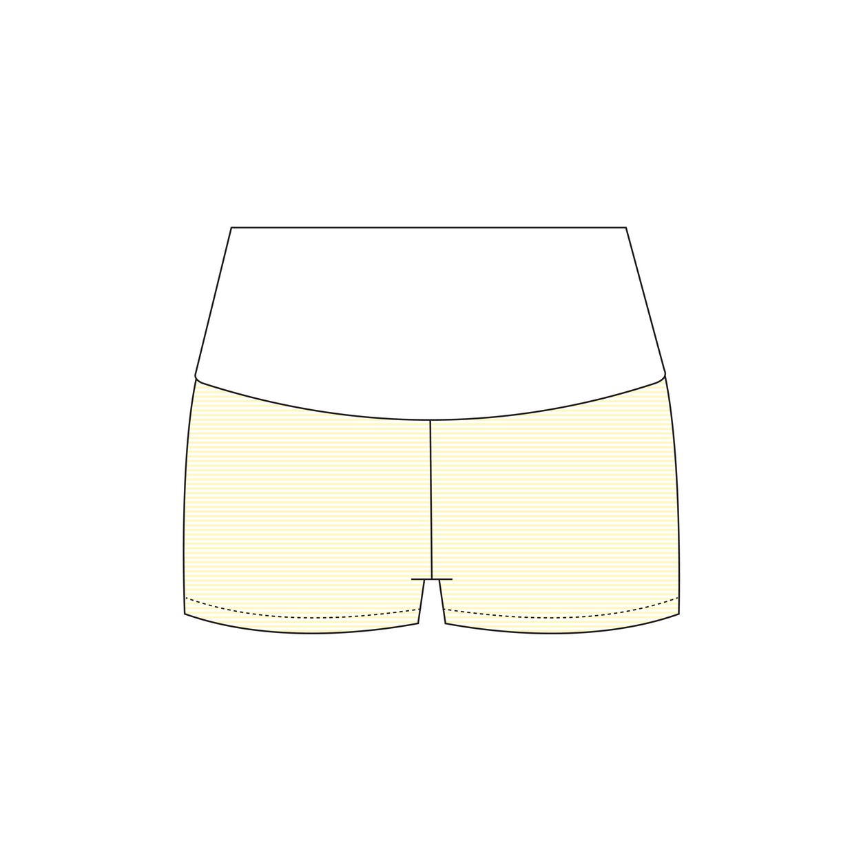 University of Illinois at Urbana-Champaign x Delta Gamma 'Work Week' Haven Foldover Shorts