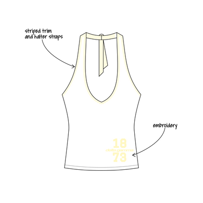 University of Illinois at Urbana-Champaign x Delta Gamma 'Work Week' Leona Halter Top
