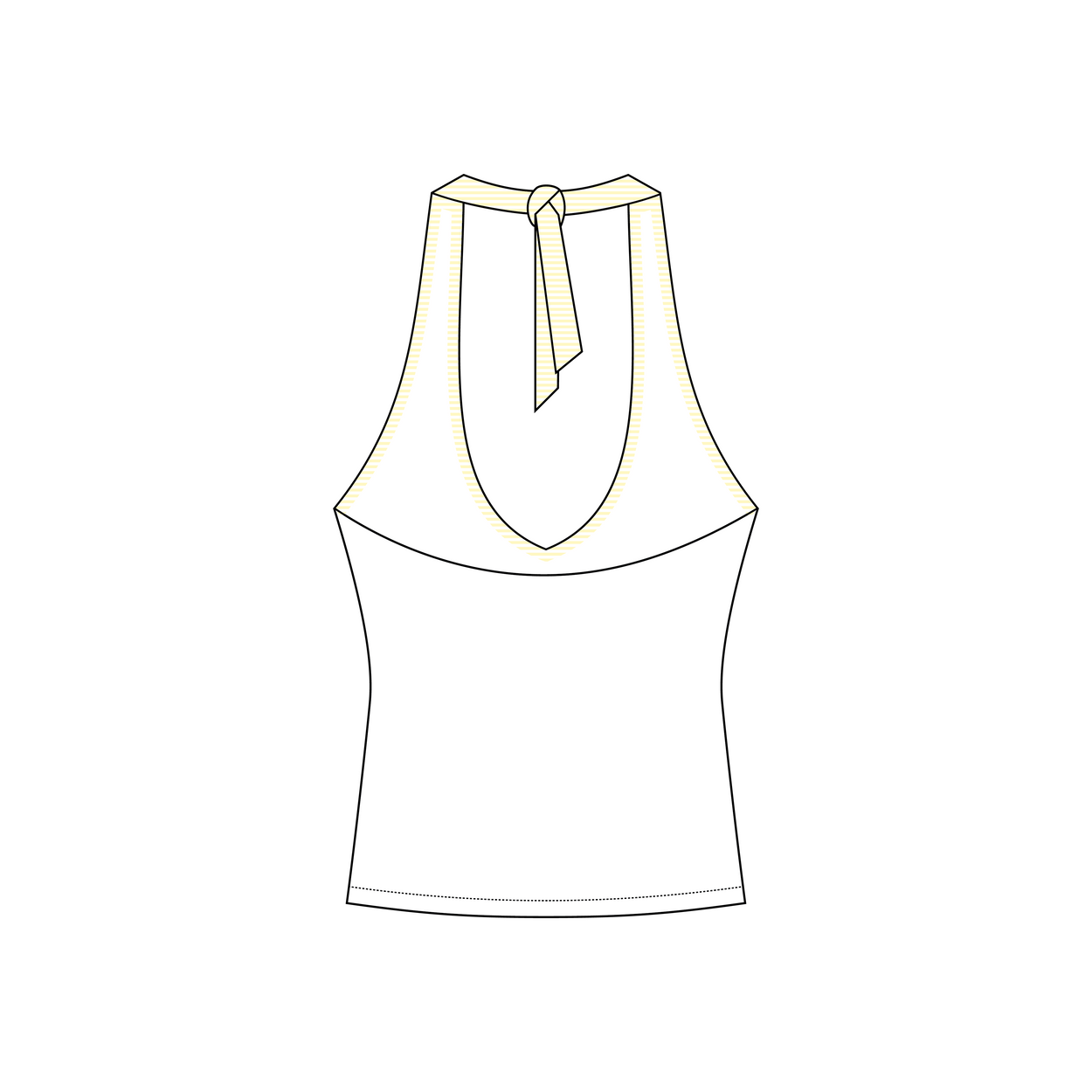 University of Illinois at Urbana-Champaign x Delta Gamma 'Work Week' Leona Halter Top