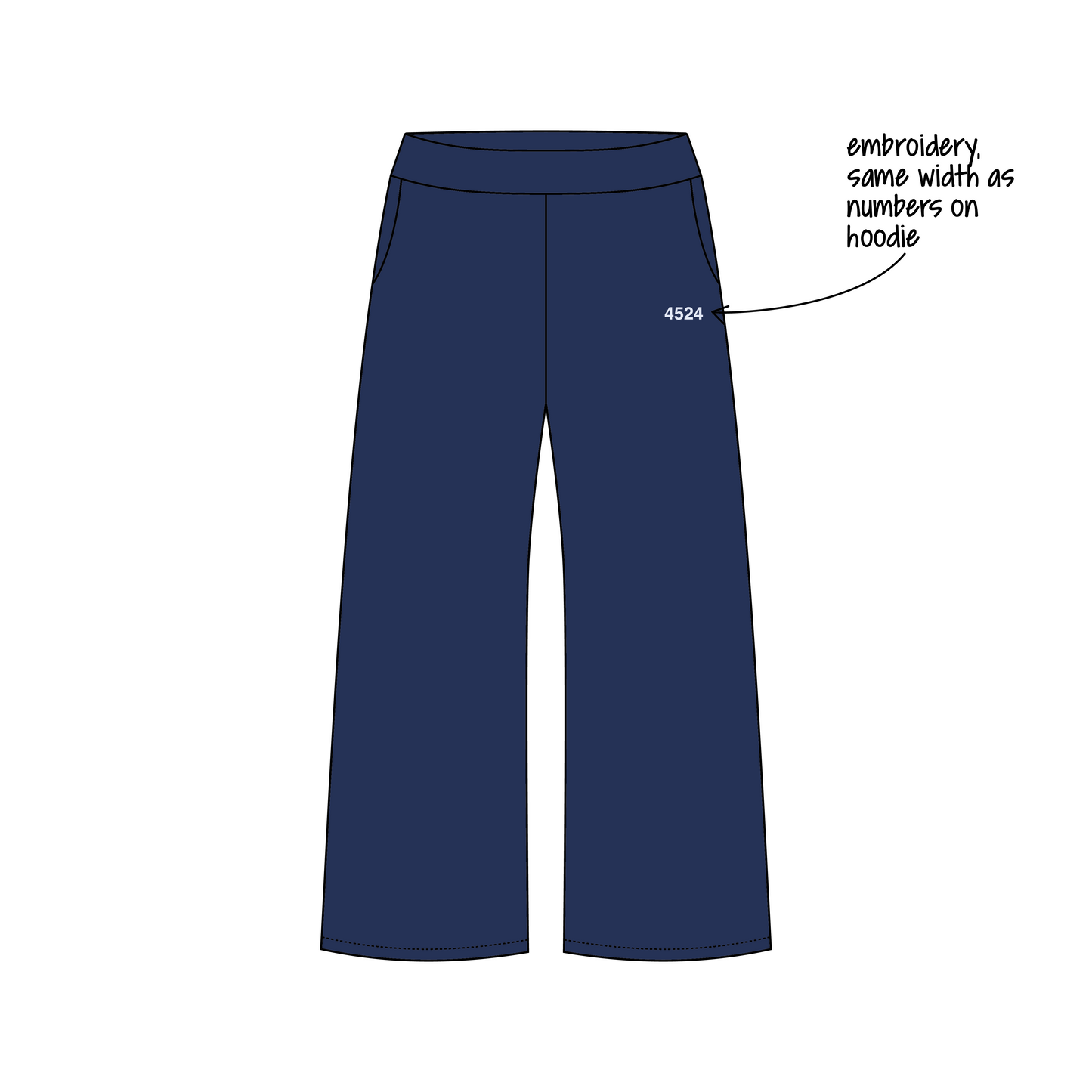 University of Washington x Kappa Delta 'Fall Recruitment 26' Jagger Wide-Leg Sweatpants