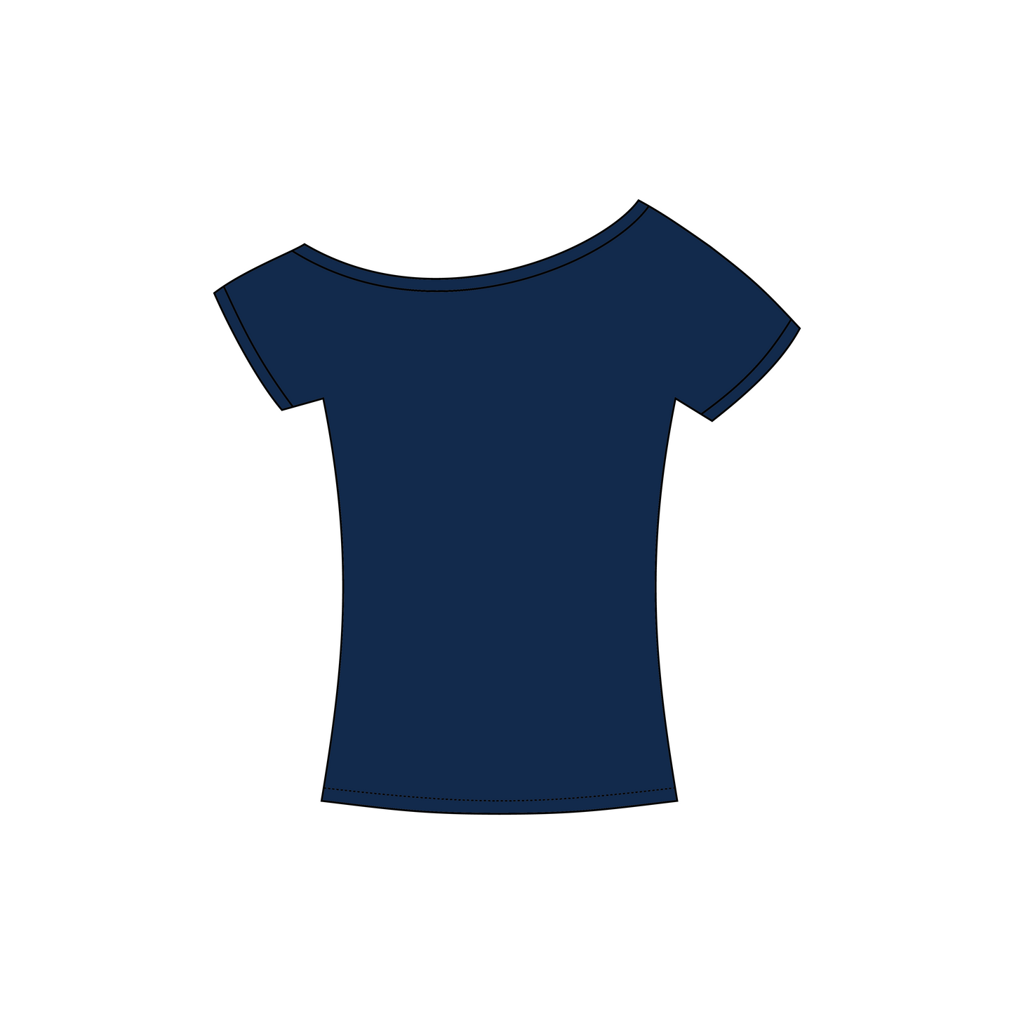 Southern Methodist University x Alpha Chi Omega 'Work Week' Blaine Off-the-Shoulder Baby Tee